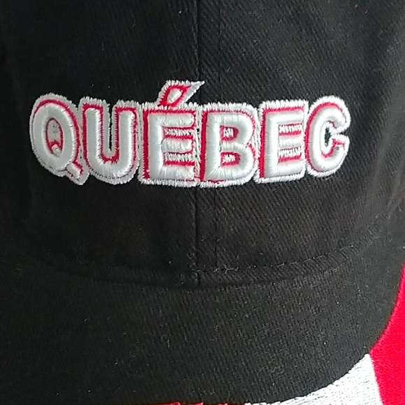 Tall Ships Trading Co Quebec Baseball Cap Hat Adjustable Canada Flag Snapback - Picture 2 of 7
